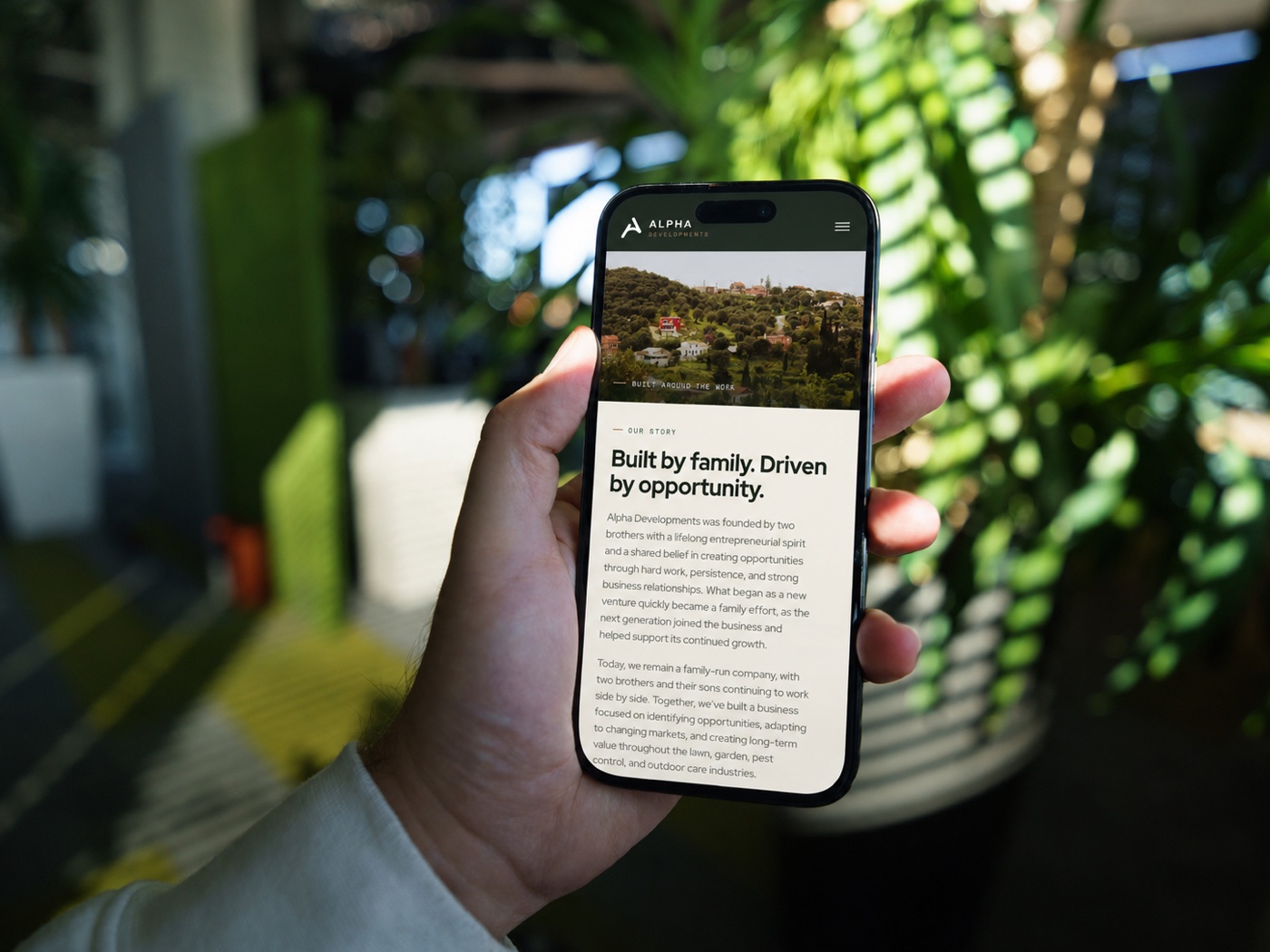 Recent web design mockup
