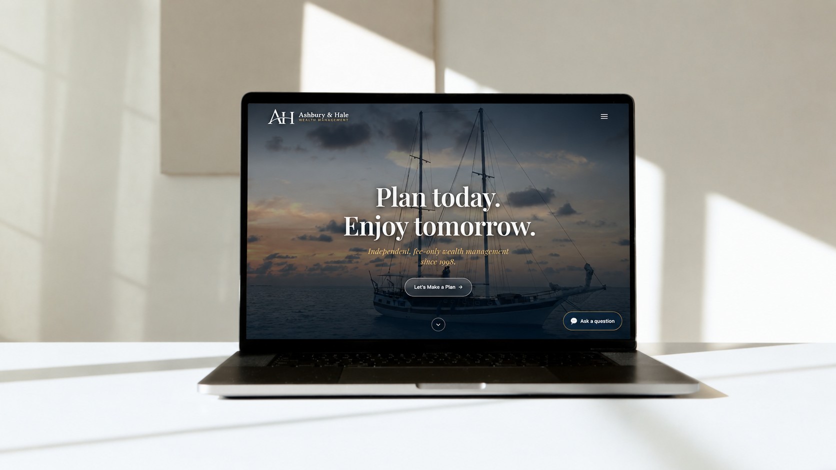 Financial Advisor Showcase — a GT Studios template